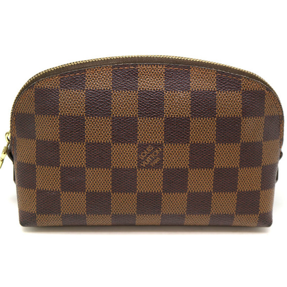 Louis Vuitton Ebene LV Brown Damier Cosmetic Canvas Pouch - Picture 1 of 6